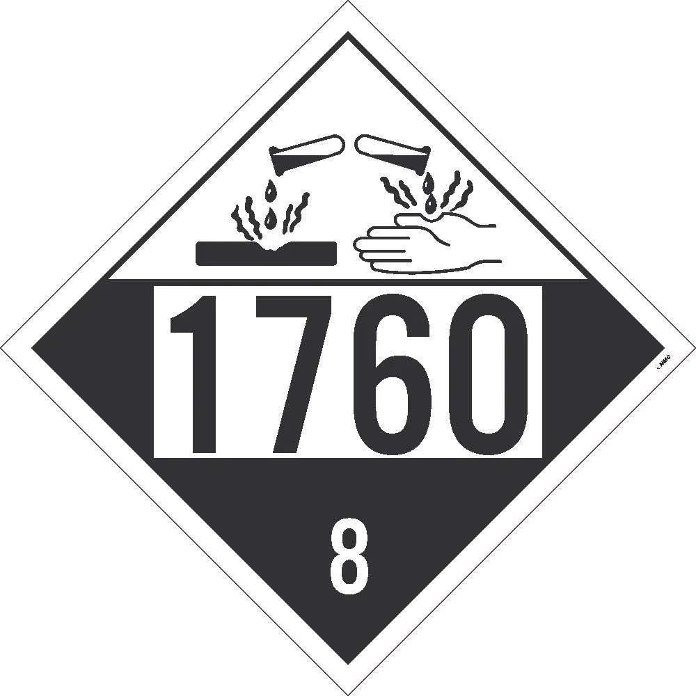 1760 8 Dot Placard Sign
