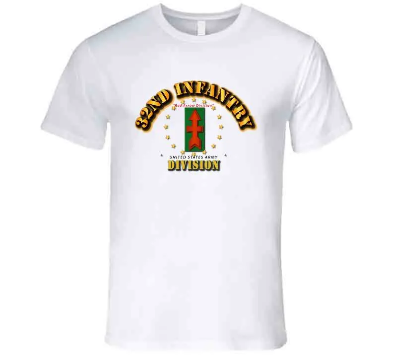 32nd Infantry Division - Red Arrow Division T Shirt