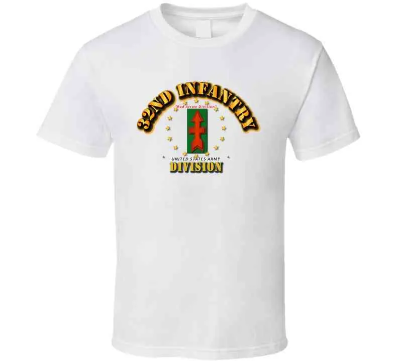 32nd Infantry Division - Red Arrow Division T Shirt