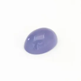 34.3ct Gem Blue Mexican Chalcedony Oval Cab