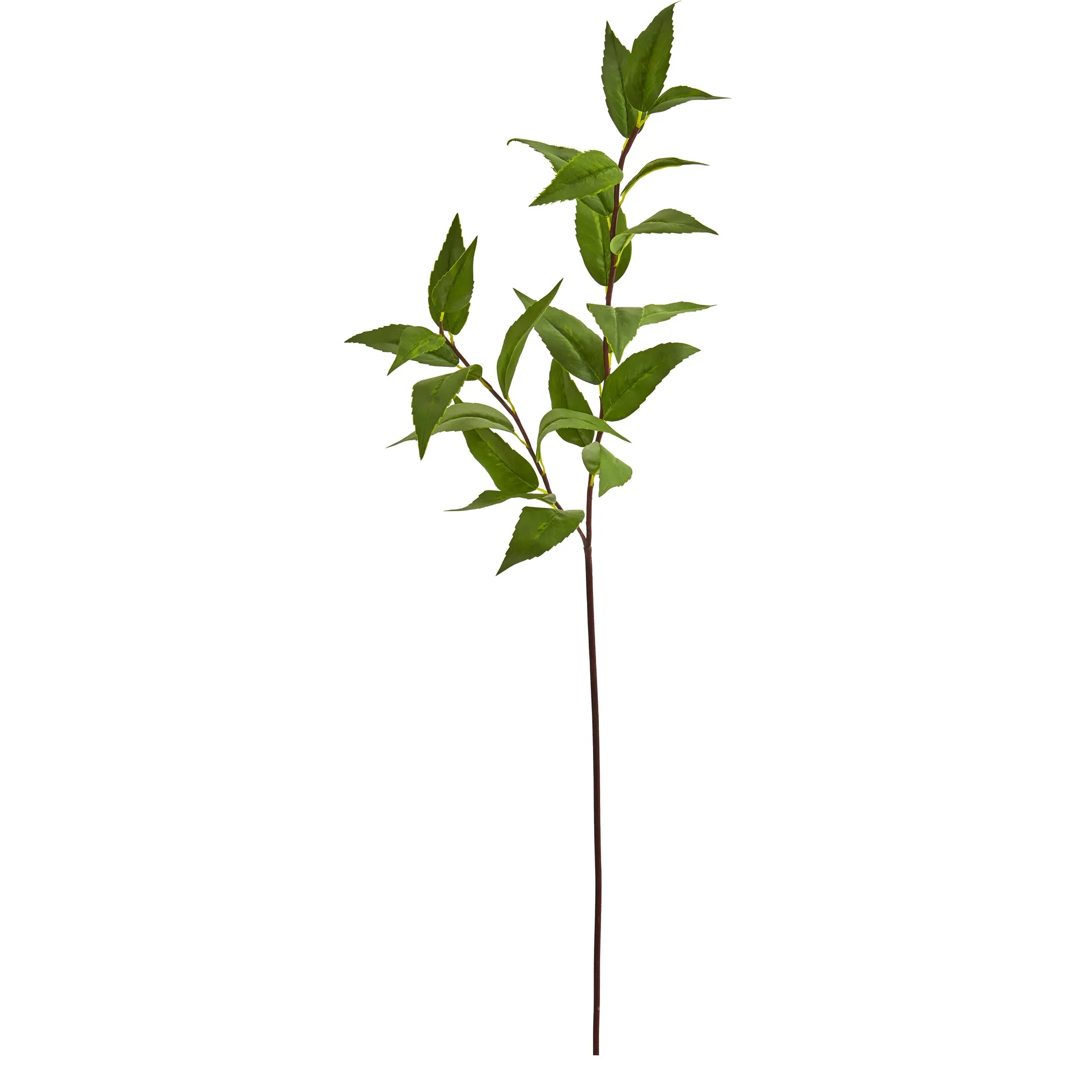 34" Artificial Laurel Leaf Spray (Set of 6) - Low Maintenance, Life-Like & Vibrant Silk Flowers For Busy People.