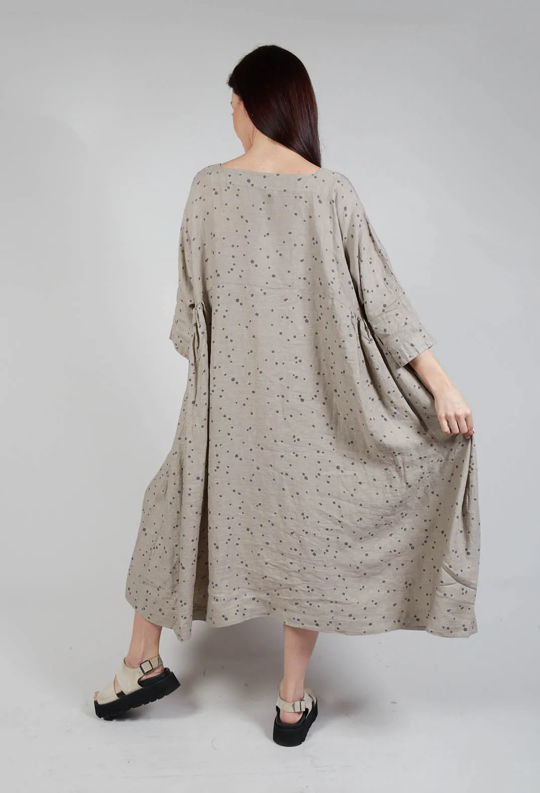 Affresco Ls Dress In Carbone