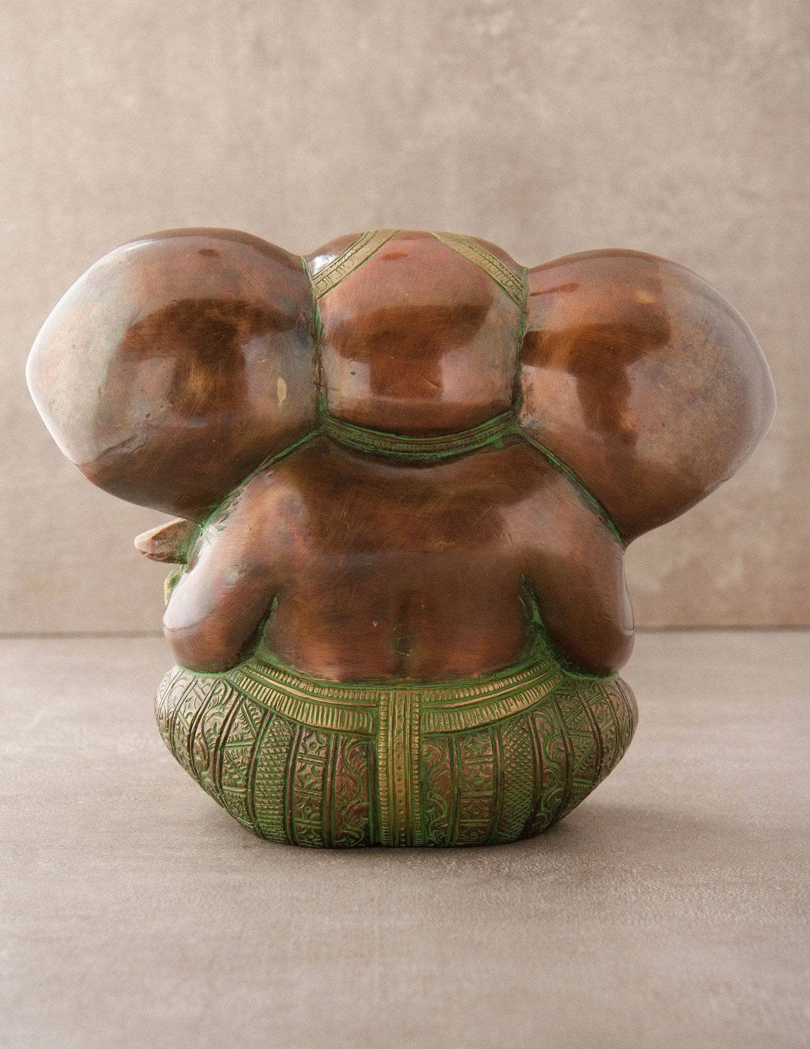 Antique Brass Ganesh Statue