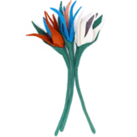 Bird of Paradise Felt Flowers