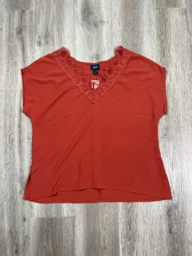 Blouse Short Sleeve By Daytrip In Red, Size: S