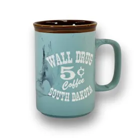 Blue Marble Five Cent Coffee Wall Drug Mug