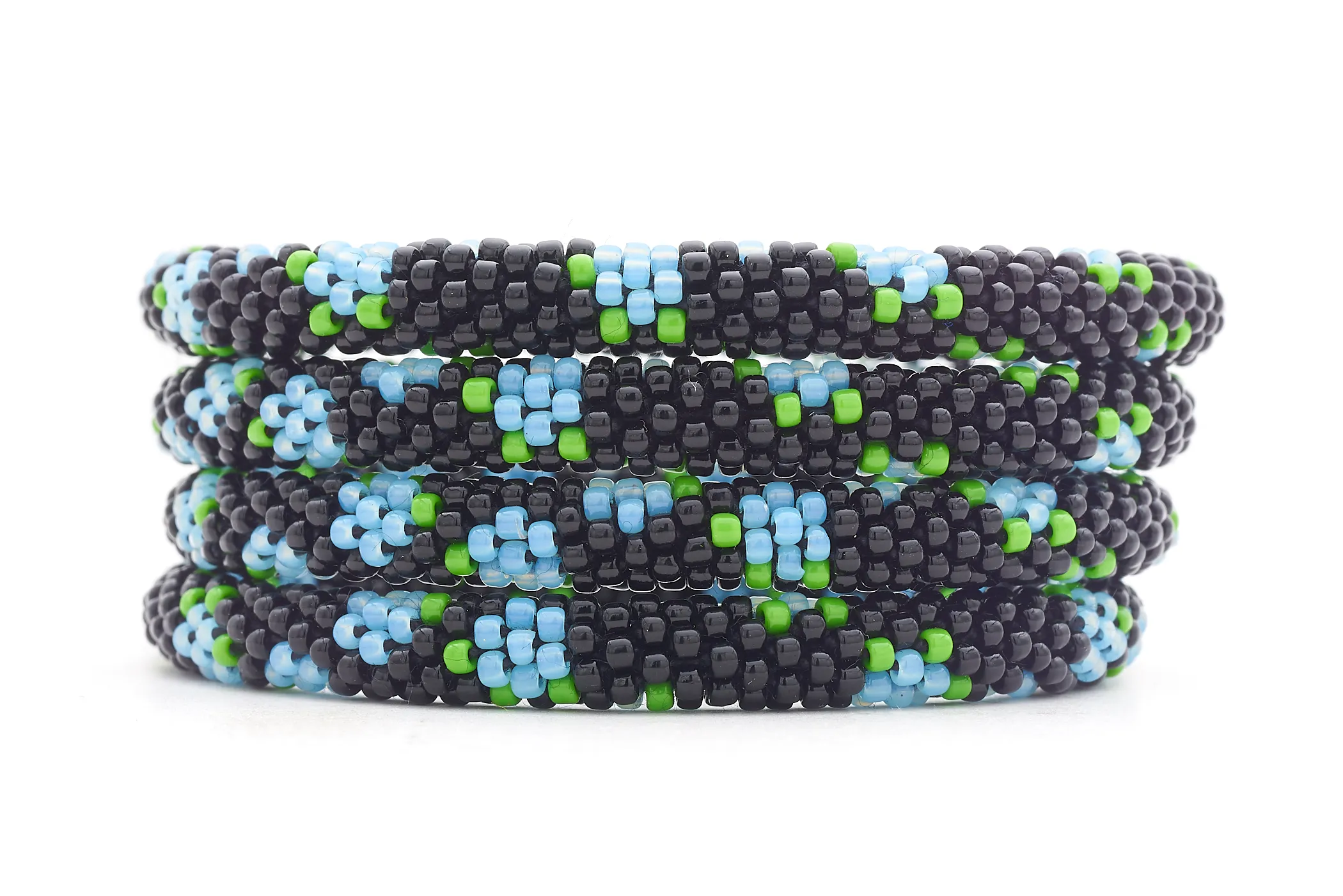 Blue Petals Bracelet - Extended 8"