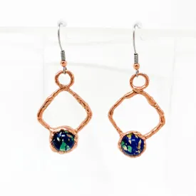 Earthly Lampwork Dangle Earrings