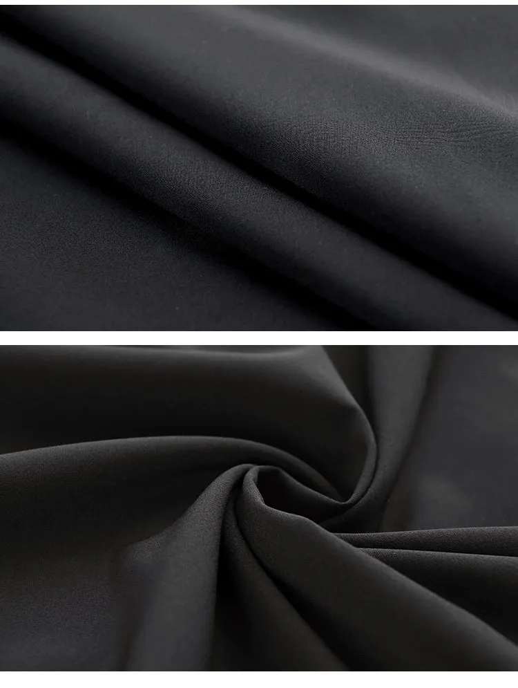 Hepburne’s black midi dress