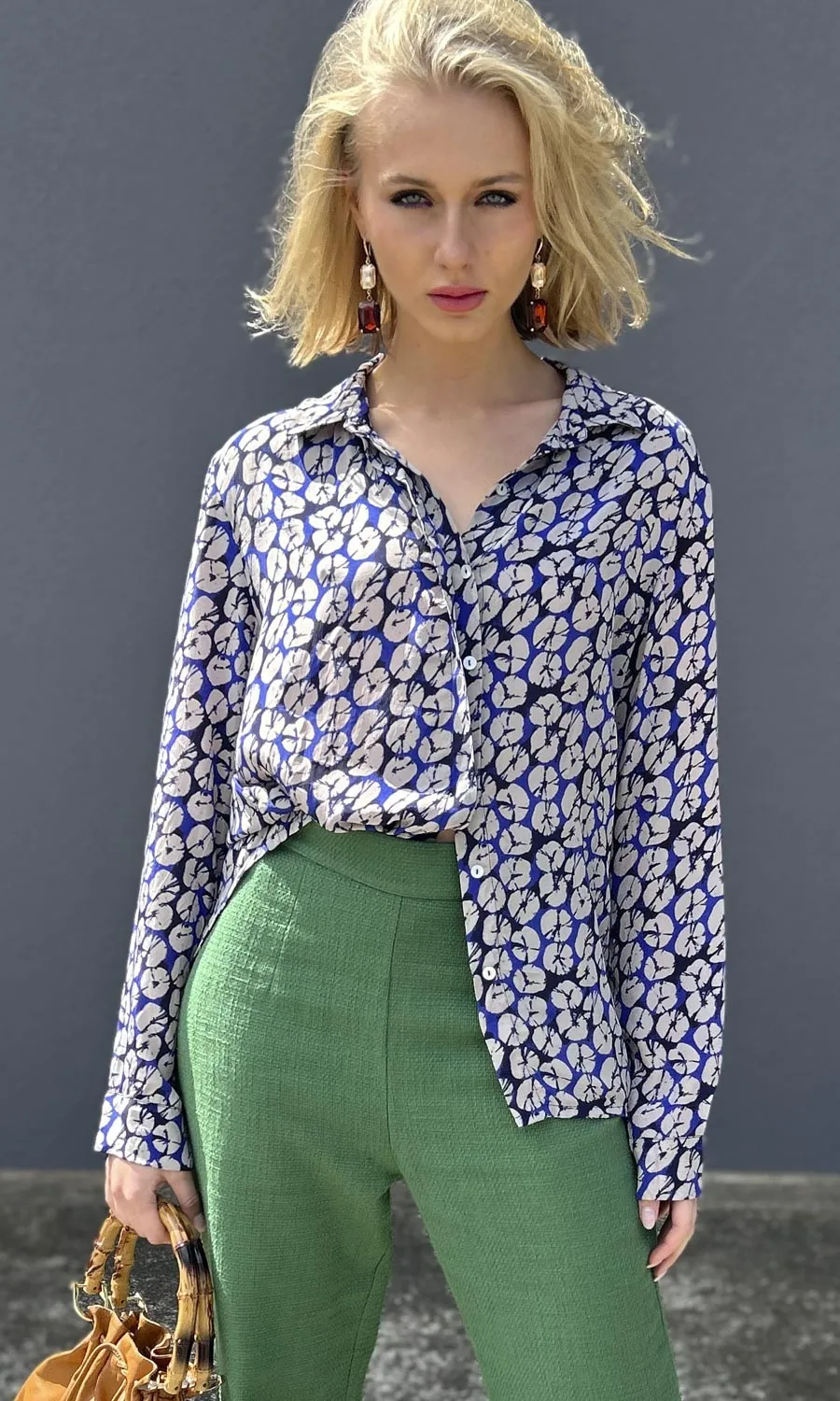 hoss Blue Shibori Shirt - Coming Soon!