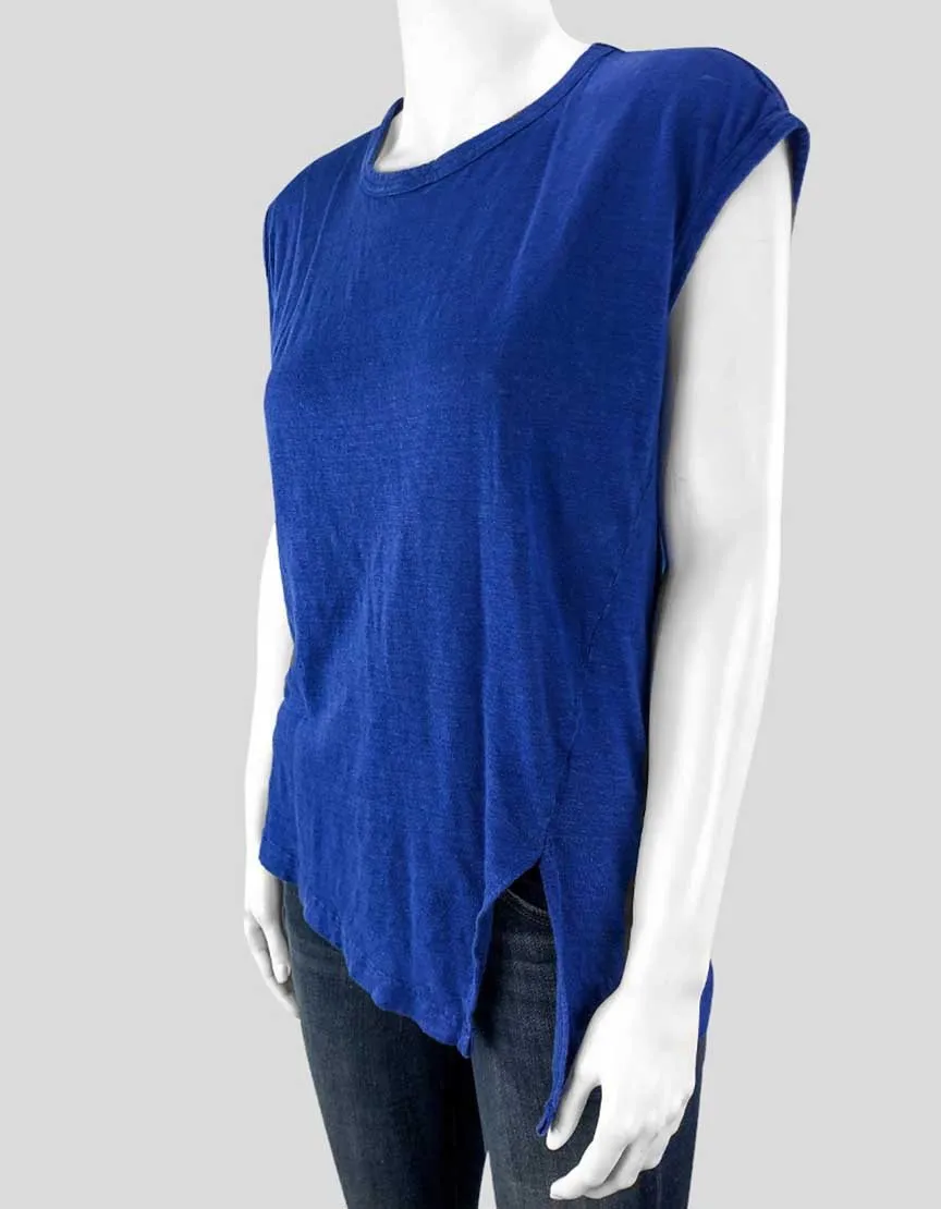 Isabel Marant Etoile Cobalt Blue Tank Top Women Medium
