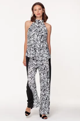 Isle Apparel Studio Color Block Palazzo Pants