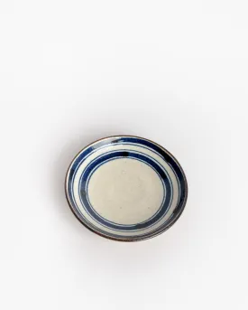 Japanese Small Plate in Blue/Natural