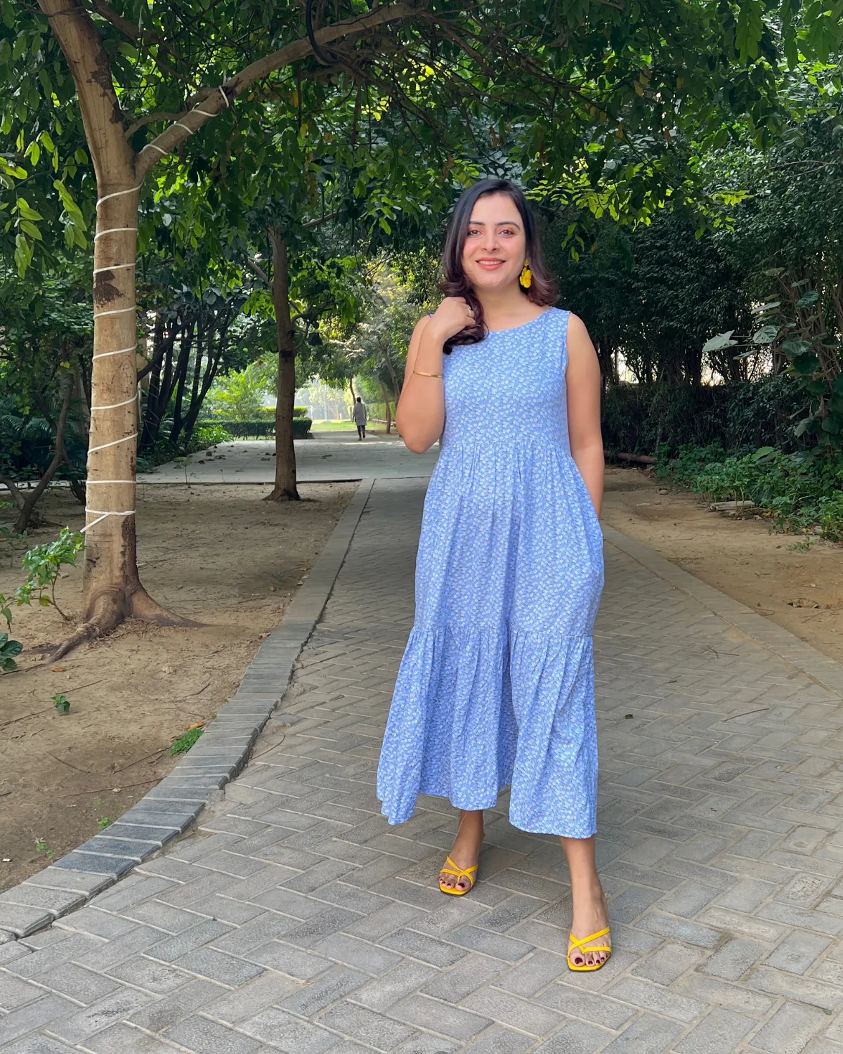 Little Daisy Sleeveless Tiered Dress
