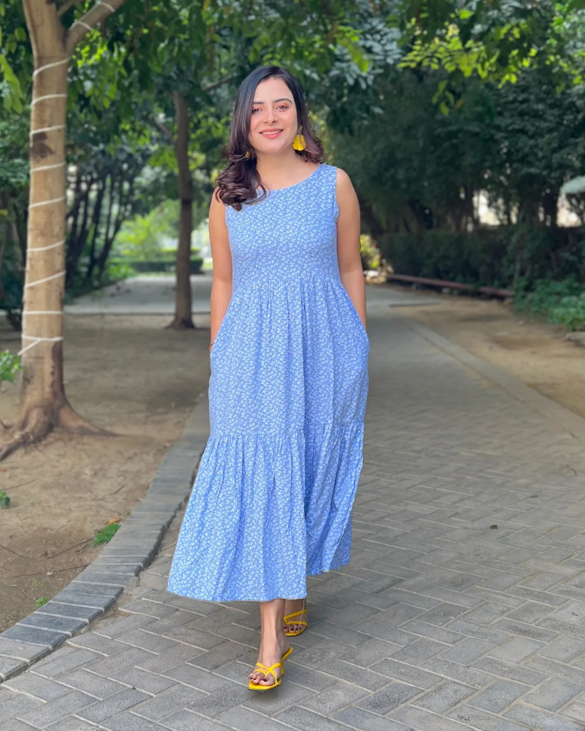 Little Daisy Sleeveless Tiered Dress