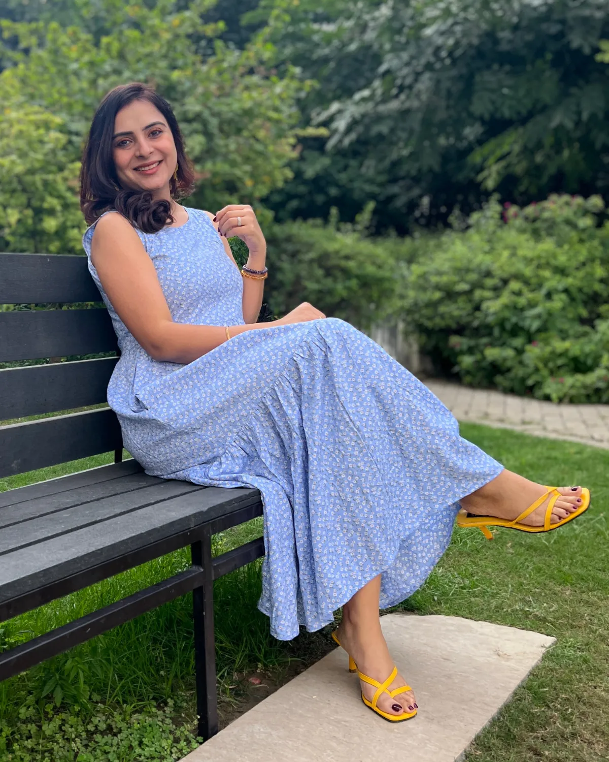 Little Daisy Sleeveless Tiered Dress