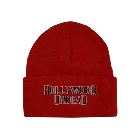 Logo Cuff Beanie (Red)
