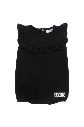LOUD APPAREL BABY RUFFLE TEASE ROMPER