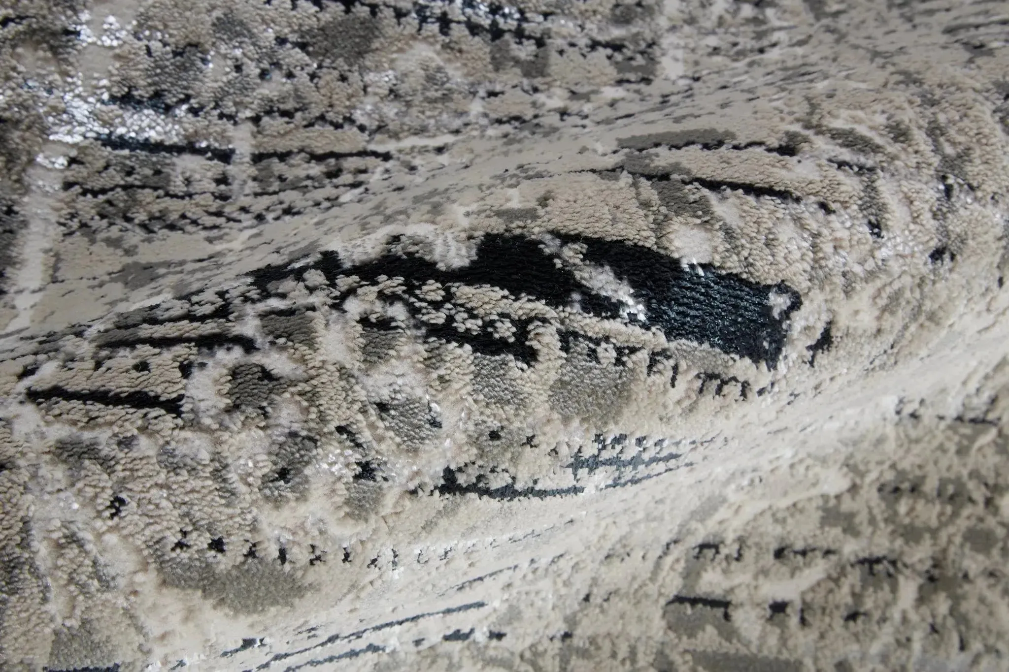 Macklaine MCK39FRF Beige/Grey Rug