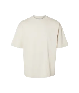 Oversized Short Sleeve T-Shirt - Cream