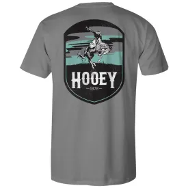 "Cheyenne" Grey w/Turquoise/Grey/White Logo Pocket T-shirt