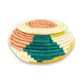 Seratonia Lidded Basket - 6" Vibrance by Kazi Goods