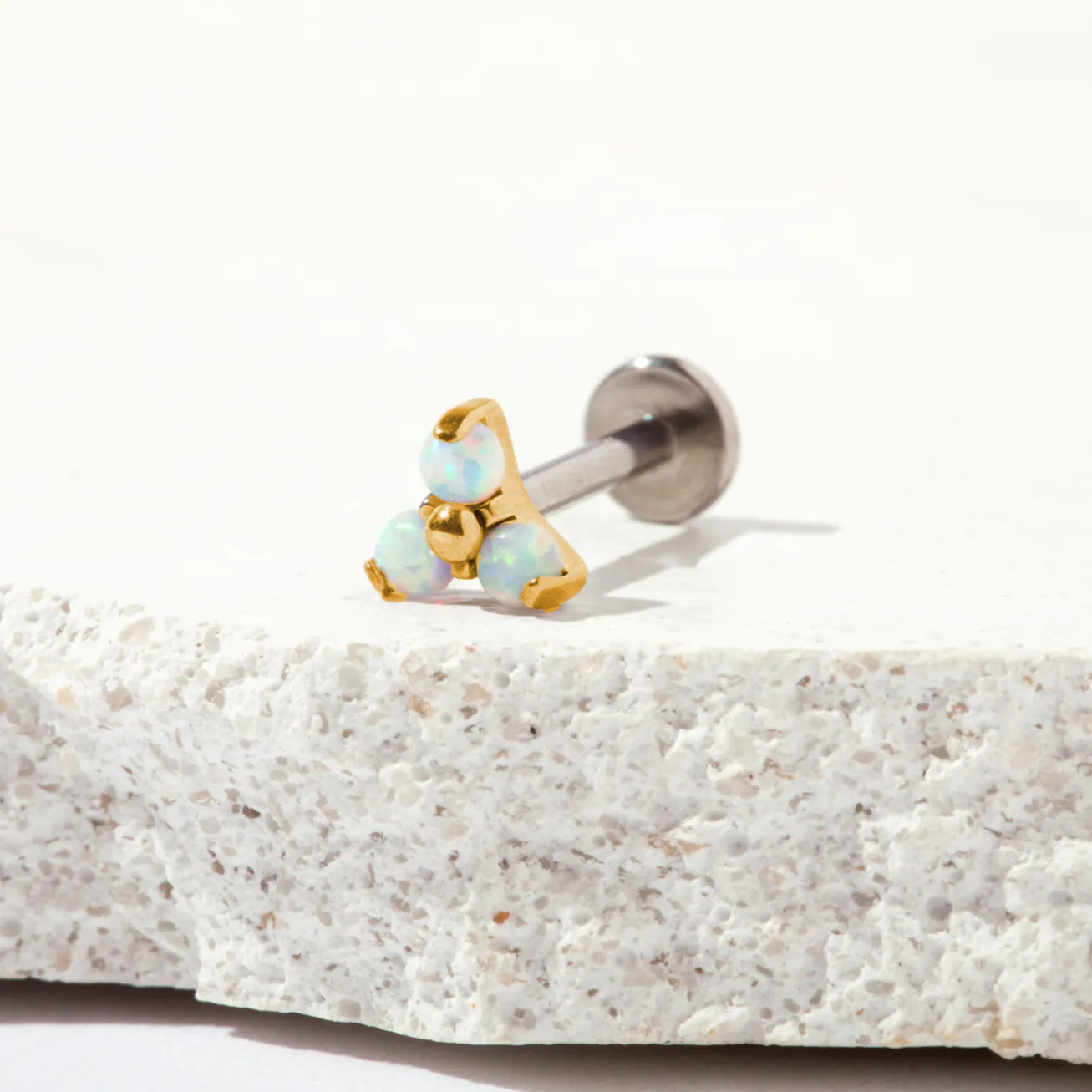 Single Astrid Flat Back Stud Earring