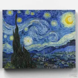 Starry Night Paint by Numbers