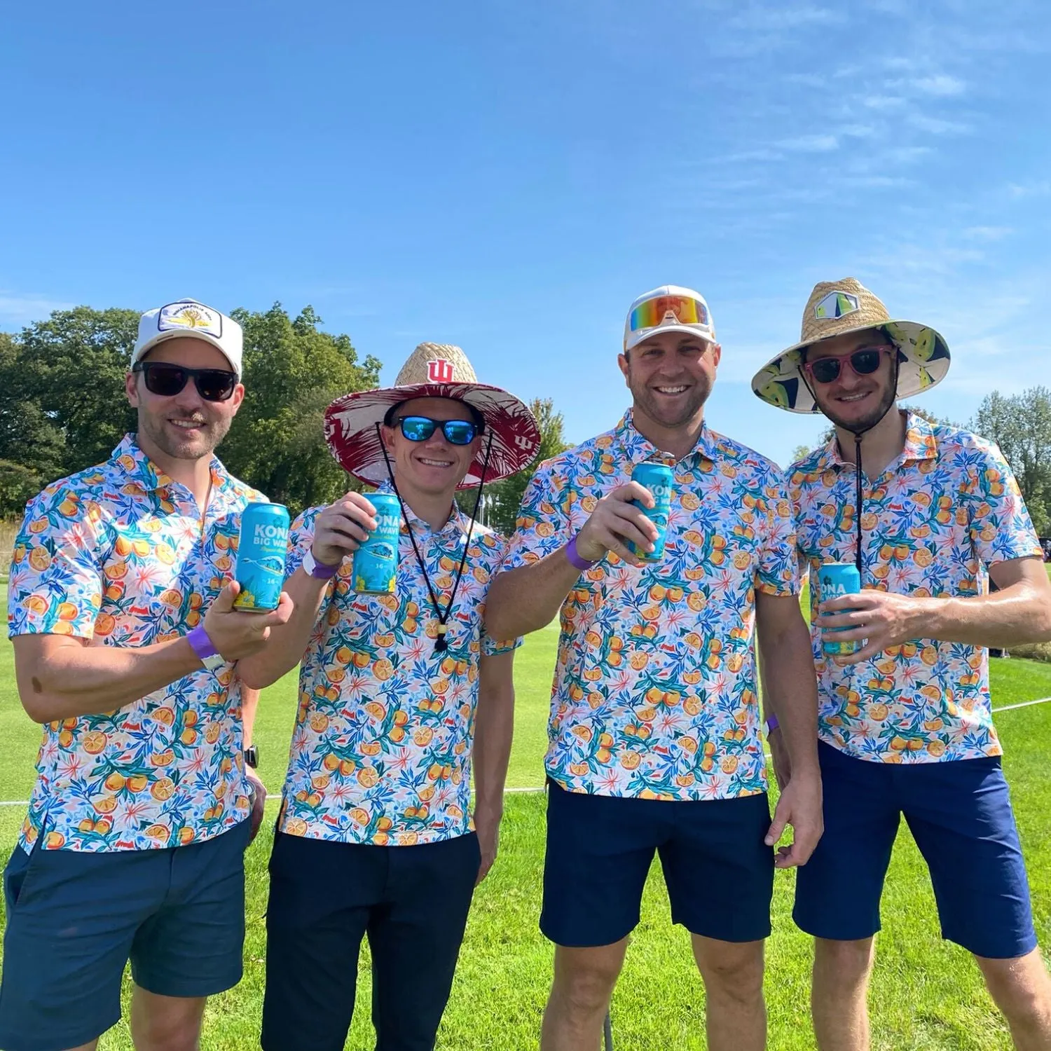 Super Stretch - Florida Oranges Hawaiian Shirt