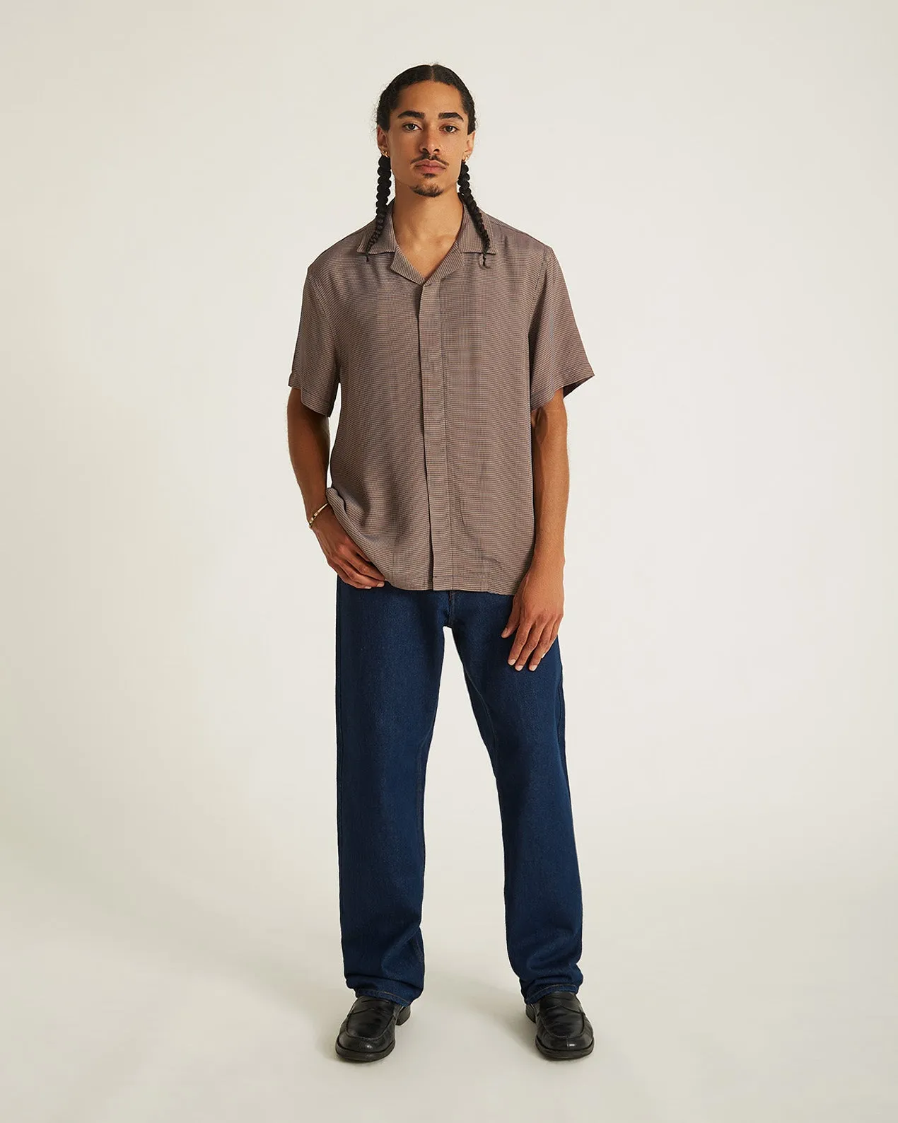 York Mini Houndstooth Short Sleeve Shirt
